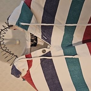 Fluid heavy cotton sailor pull over Top shirt hoodie